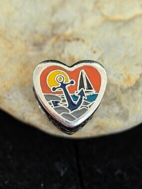 Pandora Captures Rhode Island Heart Charm Pendant, S925 Silver